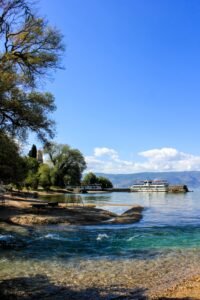 Ohrid lake bank