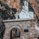 Entrance in Ostrog monastery Montenegro