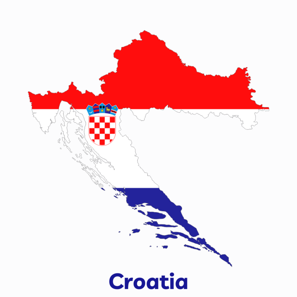croatia map