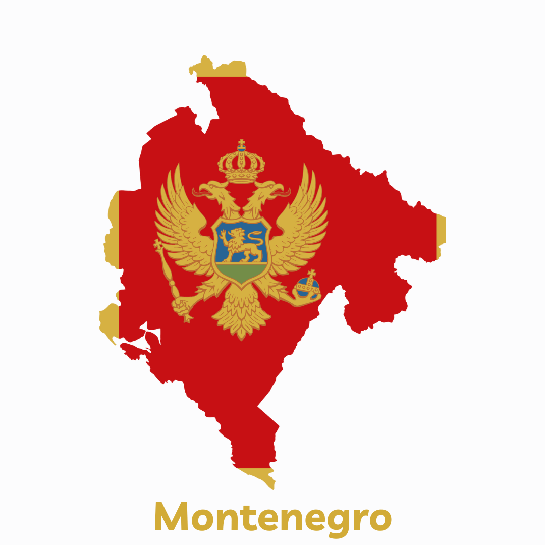 montenegro map