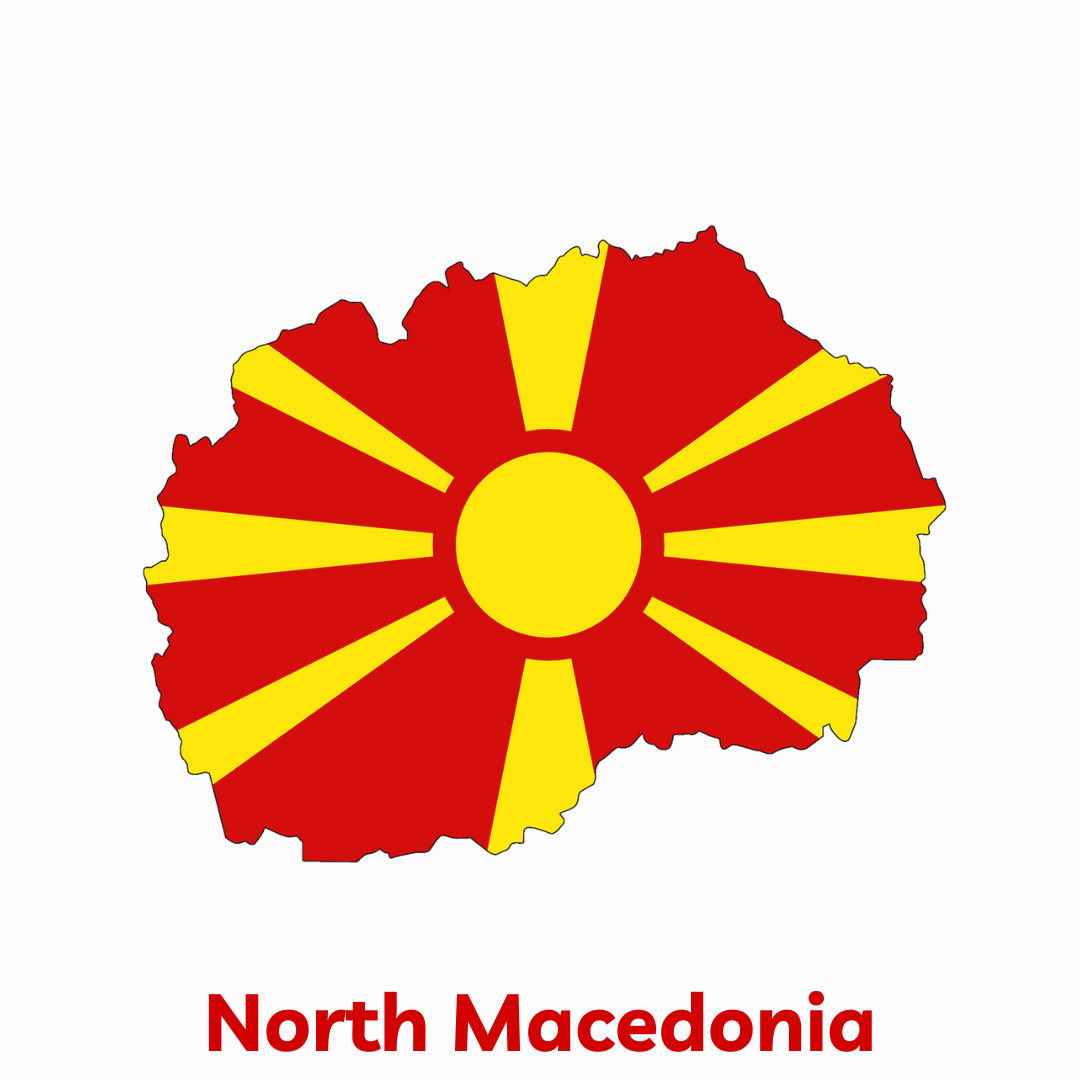 north macedonia map