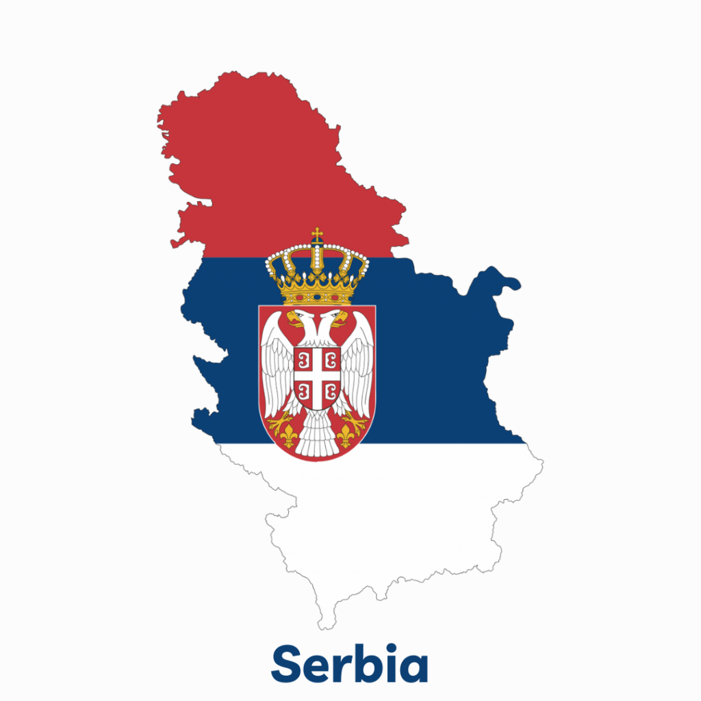 serbia map
